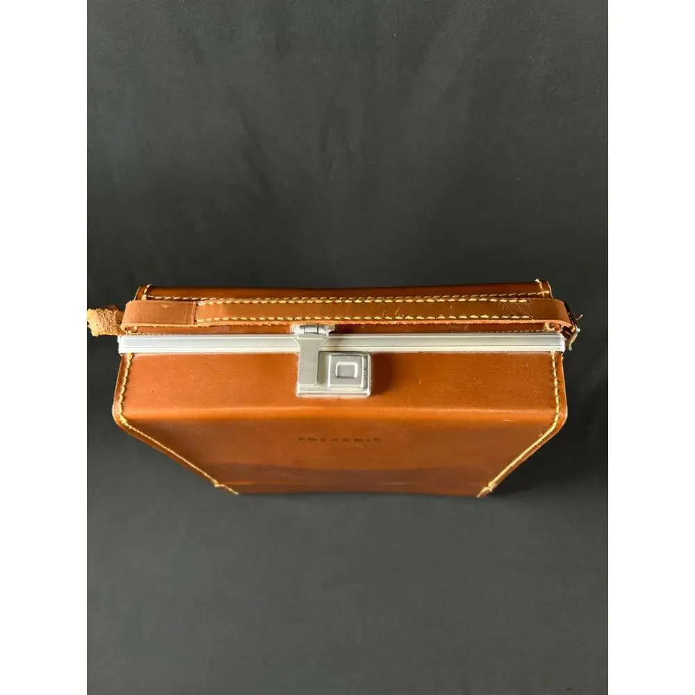Vintage Leather Carrying Case Bag For Polaroid Land Camera Hipster - Case Only